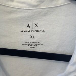 Armani Exchange Men's White Polo Shirt